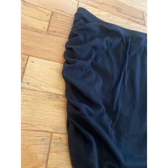 Gap women's black ruched side mini bodycon pull on short skirt size XS - Picture 2 of 8